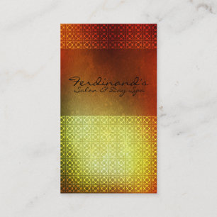 Orange zeitgenössischer Salon u. SP Visitenkarte