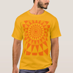 orange Zerstampfung T-Shirt