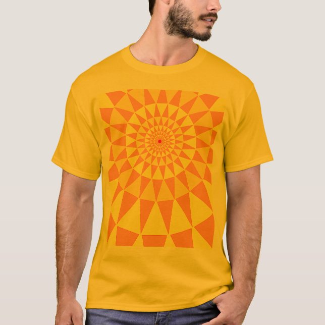 orange Zerstampfung T-Shirt (Vorderseite)