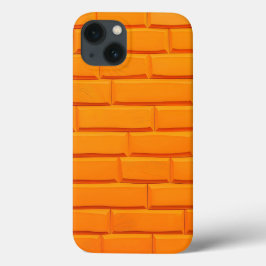 Orange Ziegelwand iPhone-Hülle im hellen Stil Case-Mate iPhone Hülle