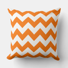 Orange Zig Zag Streifenkissen Kissen