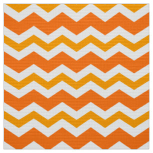 Orange Zig Zag Upholstery Stoffe durch den Garten