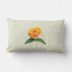 Orange Zinnia Lendenkissen
