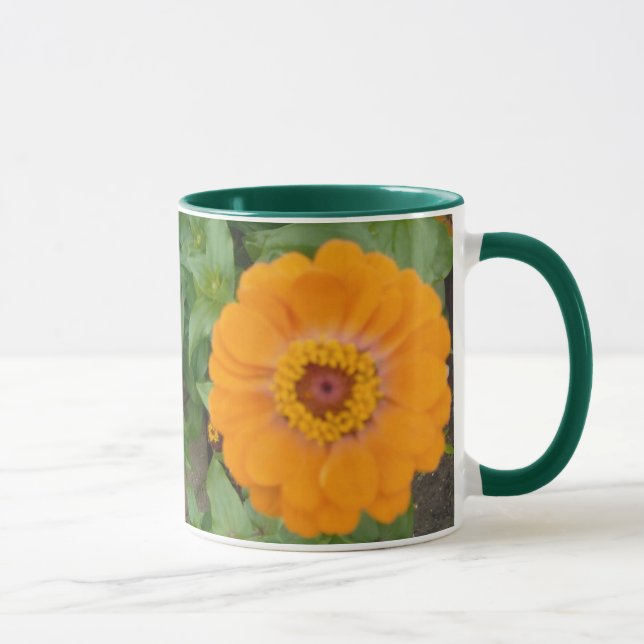 Orange Zinnia Tasse (Rechts)