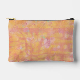 Orange Zipper Pouch Zubehörtasche