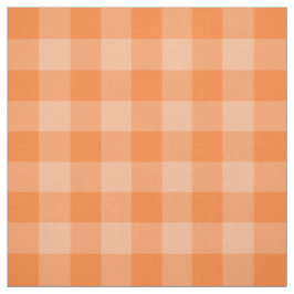 Orange Zwei-Ton Gingham-Muster-Gewebe Stoff