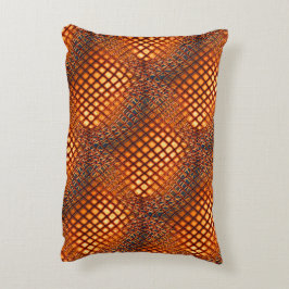 OrangeBrown-Design, das wie ein Jute-Netzwinkel au Dekokissen