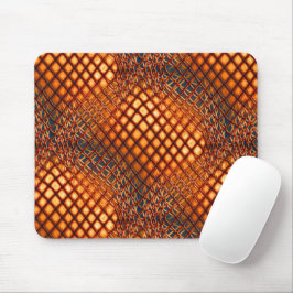 OrangeBrown-Design, das wie ein Jute-Netzwinkel au Mousepad