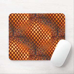 OrangeBrown-Design, das wie ein Jute-Netzwinkel au Mousepad