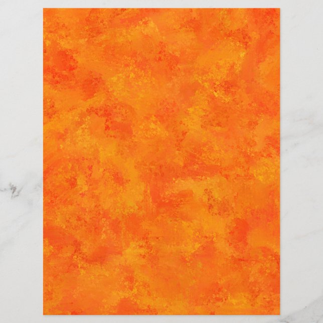 Orangefarbene Abstrakte Musterpapierblätter (Vorderseite)
