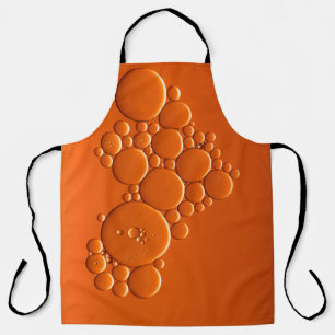 Orangefarbene Blasen Schürze