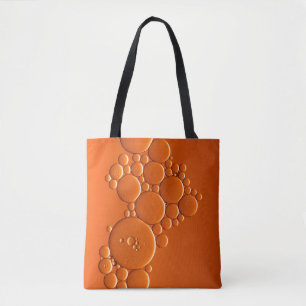 Orangefarbene Blasen Tasche