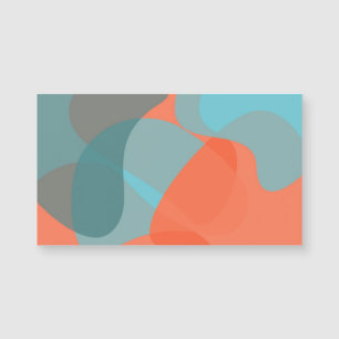 Orangefarbene, blaue, moderne, trendige und Bio Fo Magnetkarte
