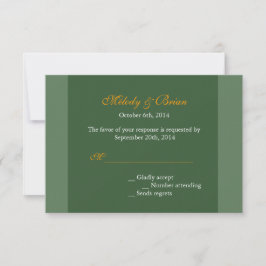 Orangefarbene Blume, blumengeschmückte UAWG RSVP Karte