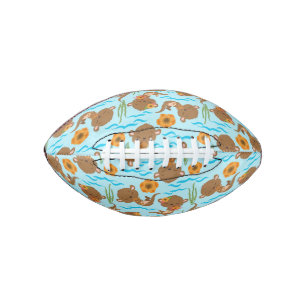 Orangefarbene Blume, Flora und Fauna Football