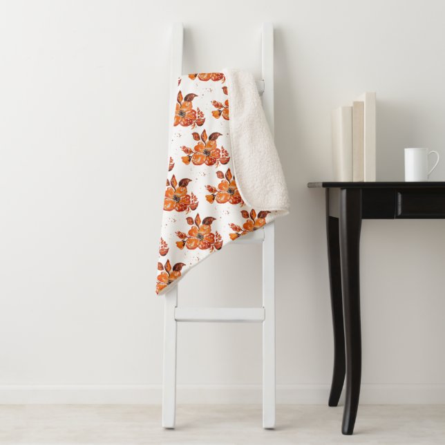 Orangefarbene Blume I Sherpadecke (Beispiel)
