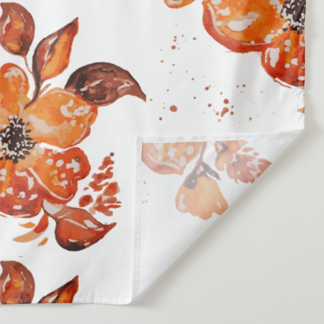 Orangefarbene Blume I Wandteppich (Detail)