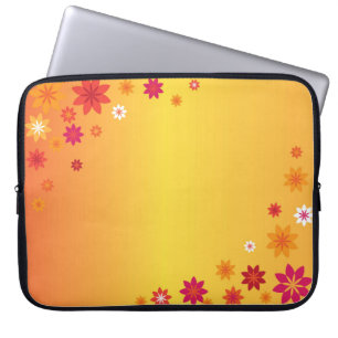 Orangefarbene Blume Laptop Sleeve