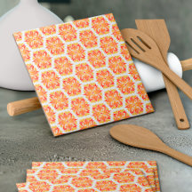 Orangefarbene Blume, Muster von Blume, Muster von