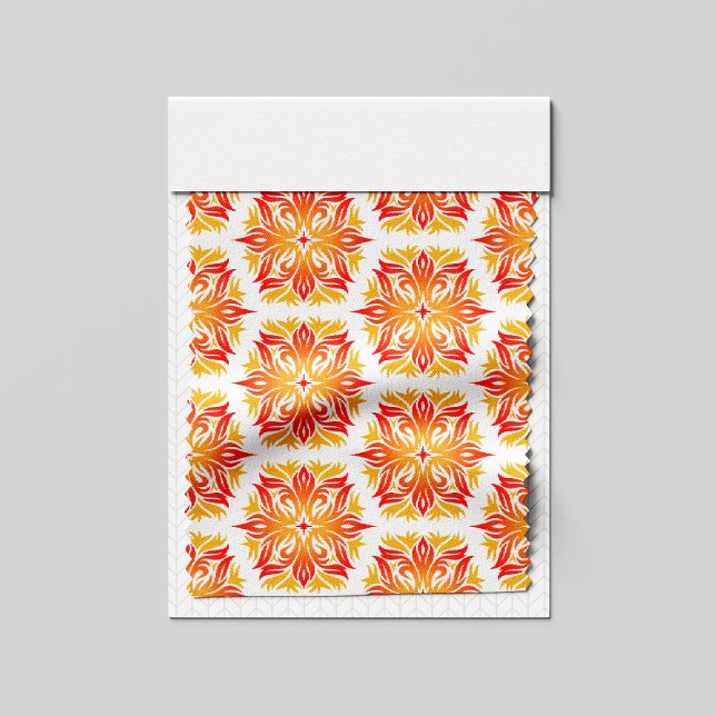 Orangefarbene Blume, Muster von Blume, Muster von  Stoff (Von Creator hochgeladen)