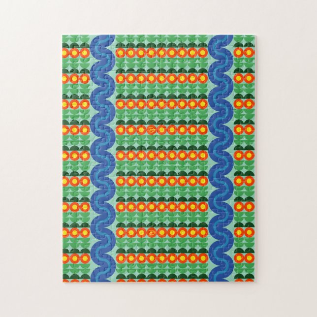 Orangefarbene Blume - Puzzle (Vertikal)