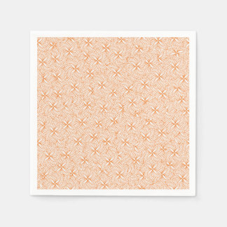 orangefarbene Blume Serviette