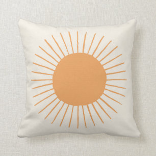 orangefarbene Boho-Sonne-Schlafsaal-Dekorations-Ki Kissen