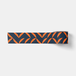 Orangefarbene, coole, moderne, trendige Illustrati Satinband