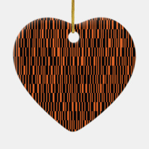 Orangefarbene, coole, trendige, moderne geometrisc keramik ornament