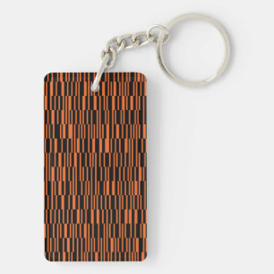 Orangefarbene, coole, trendige, moderne geometrisc schlüsselanhänger