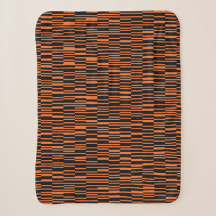 Orangefarbene, coole, trendige, moderne geometrisc sherpadecke