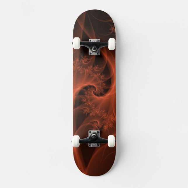Orangefarbene Drehung Skateboard (Vorderseite)