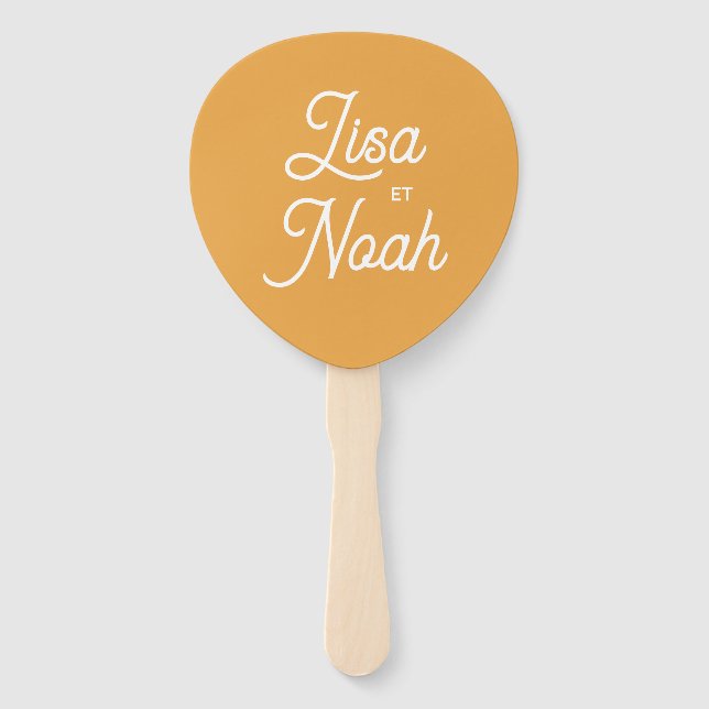 Orangefarbene Fächer (Vorderseite)