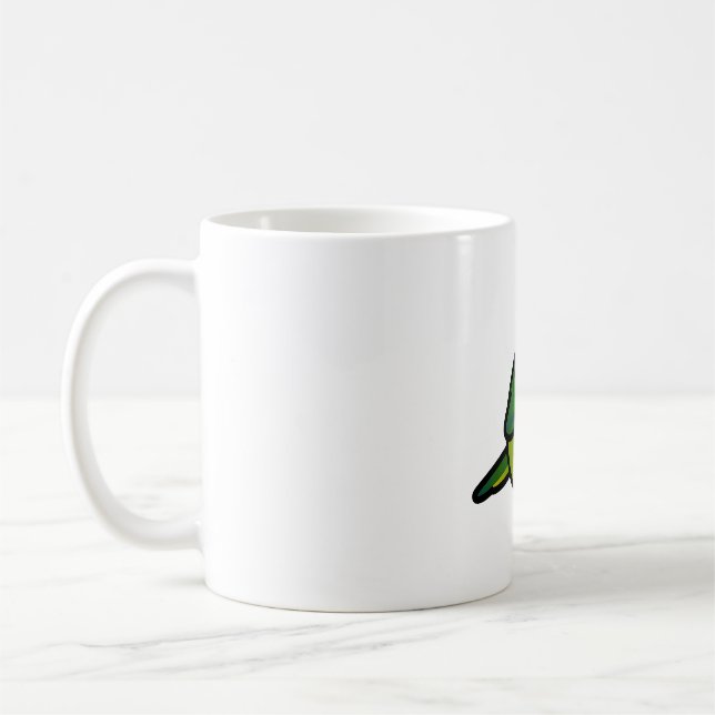 Orangefarbene Farbe Kaffeetasse (Links)