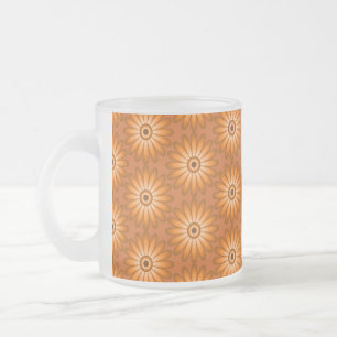 Orangefarbene Gänse im 70er-Stil Mattglastasse