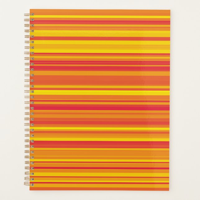 Orangefarbene, gelbe Streifen Planer (Vorderseite)