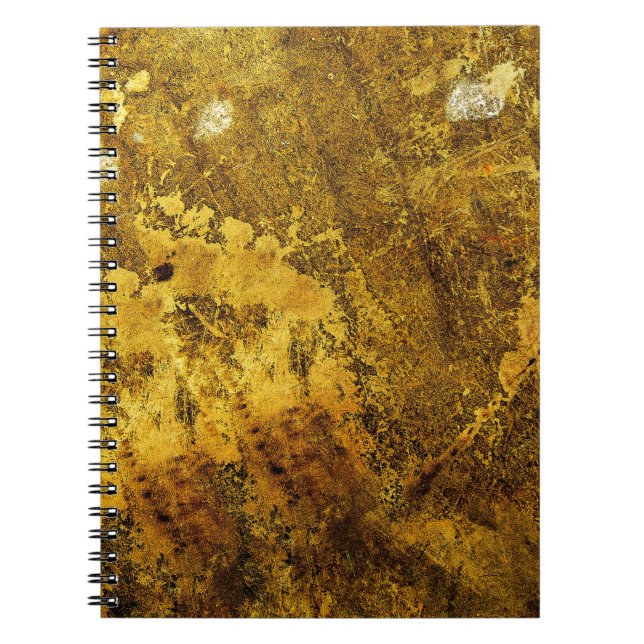 Orangefarbene Grunge Textur abstract,altertümlich, Notizblock (Vorderseite)