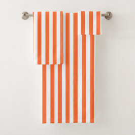Orangefarbene Handtücher