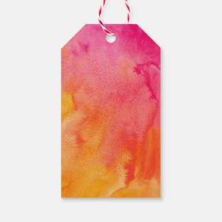 Orangefarbene Hochzeitstags Geschenkanhänger