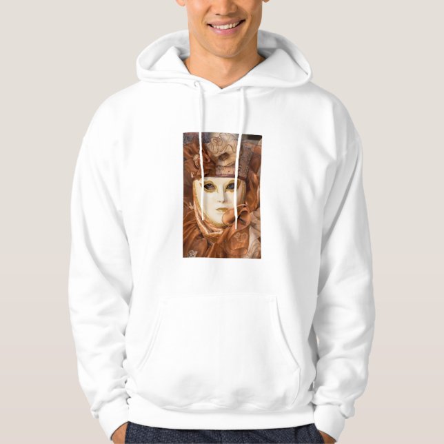 Orangefarbene Karnevalskostüme, Venedig Hoodie (Vorderseite)