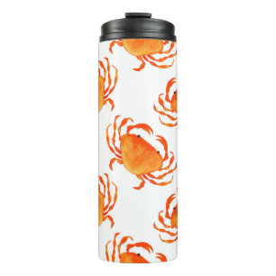 Orangefarbene Krebse Thermosbecher