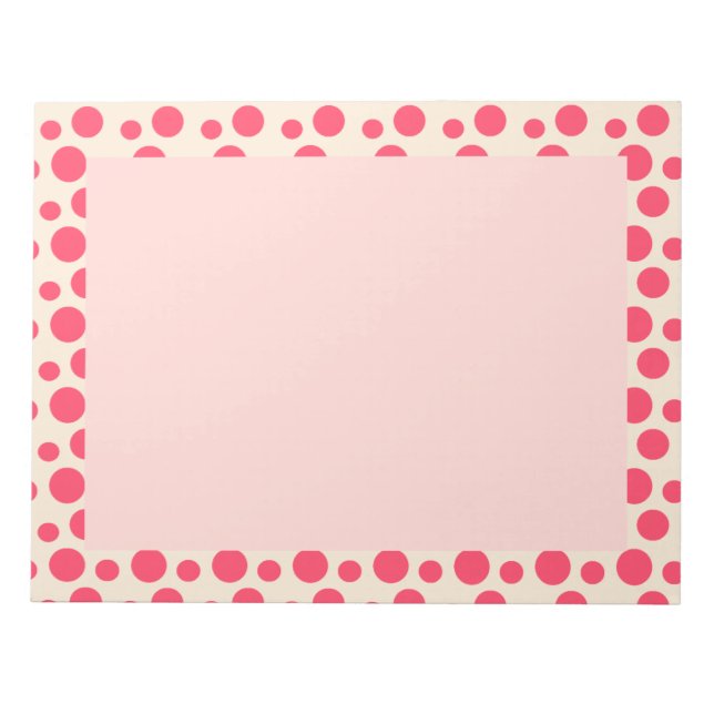 Orangefarbene Kreise Notizblock (Vorderseite)