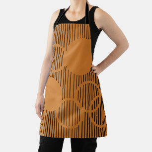 Orangefarbene Kreise Schürze