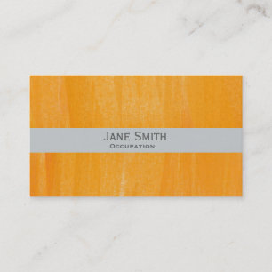 Orangefarbene Kunstfarbe abstrakt modern und stilv Visitenkarte