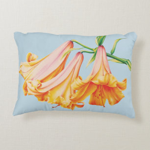Orangefarbene Lilien, Kissen für Kunstmalerei