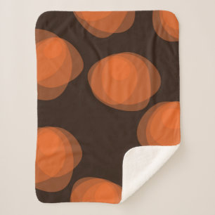 Orangefarbene, moderne, coole, trendige abstrakte sherpadecke