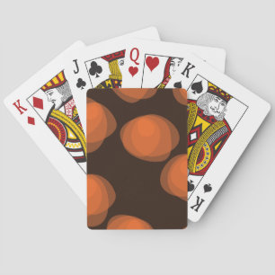 Orangefarbene, moderne, coole, trendige abstrakte  spielkarten