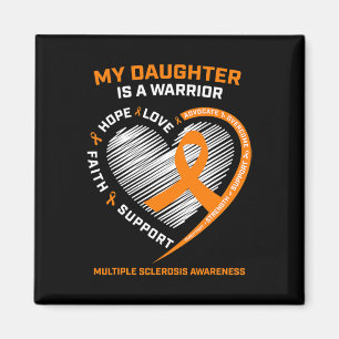 Orangefarbene Multiple Sklerose Aw Magnet