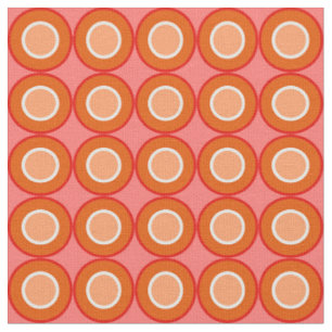 Orangefarbene Orangennüsse mit Blütenfülle Stoff