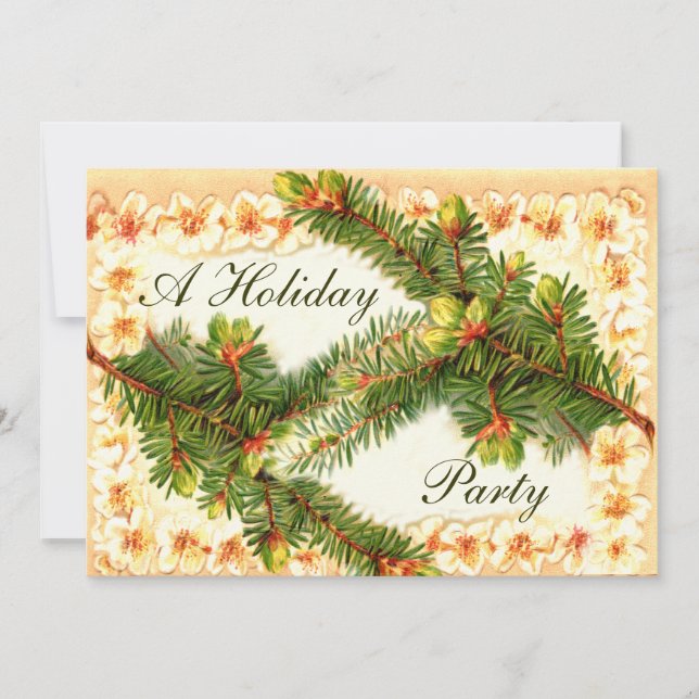 Orangefarbene Party Einladung (Vorderseite)